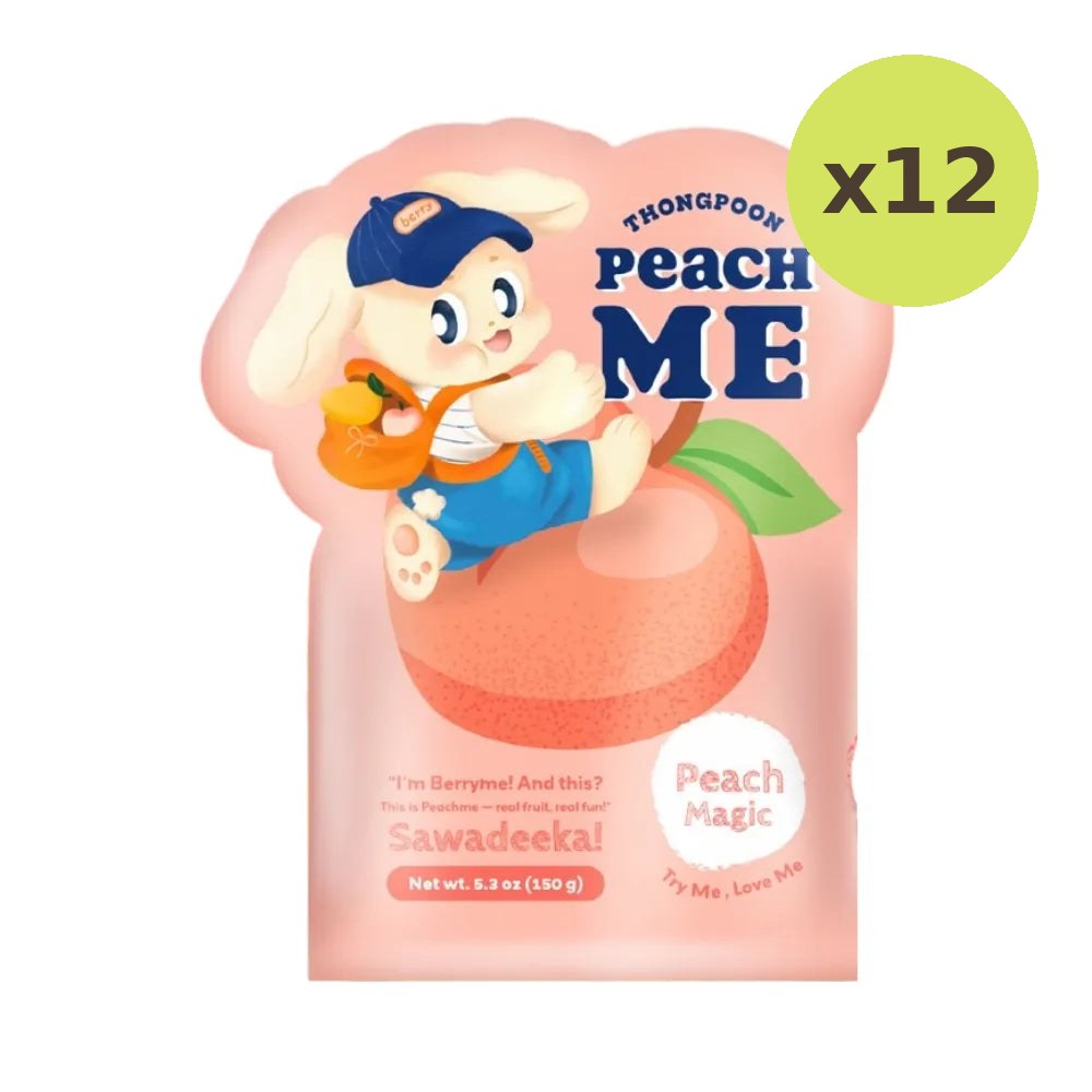 Thong Poon Gummy Jelly Real Peach Berry Me 150g - image 5