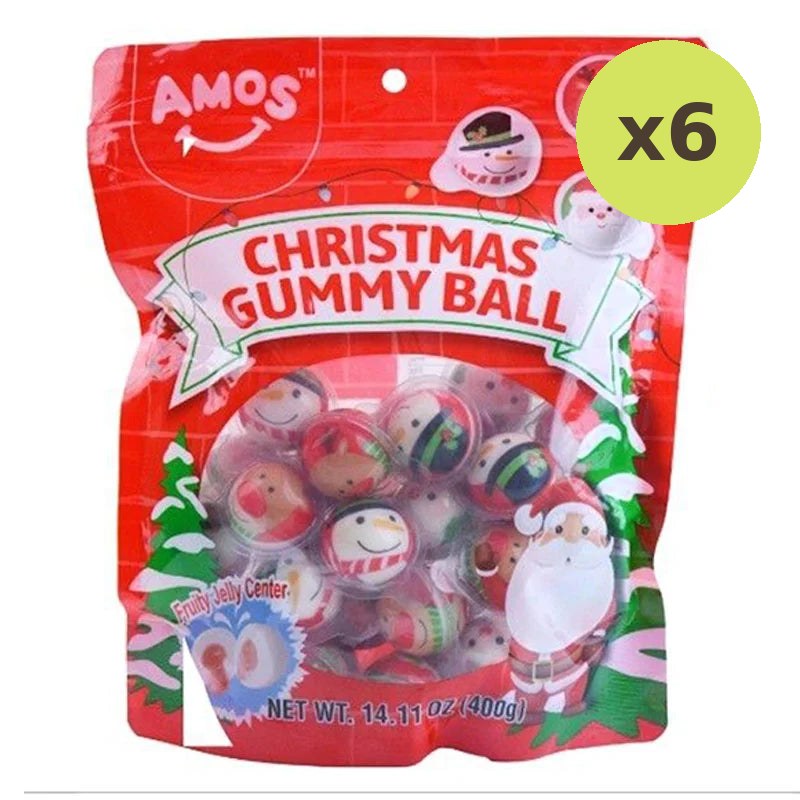 Amos Christmas Gummy Ball 400g - image 2