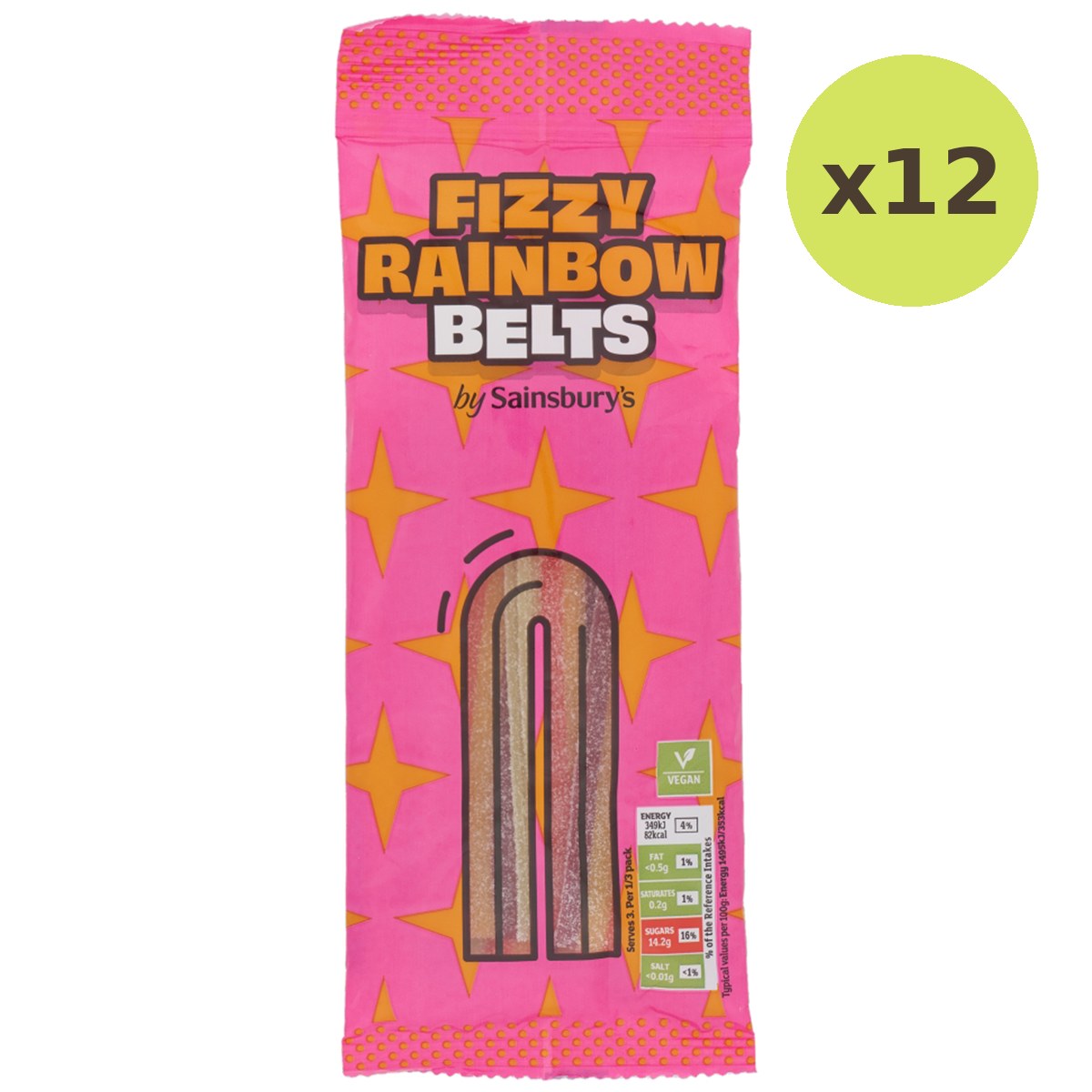 Sainsbury's Fizzy Rainbow Belts - image 6