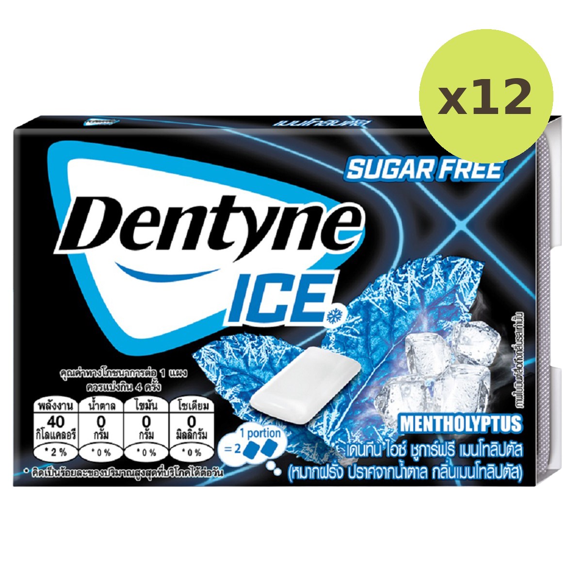 Dentyne Ice Sugar Free Mentholyptus - image 3