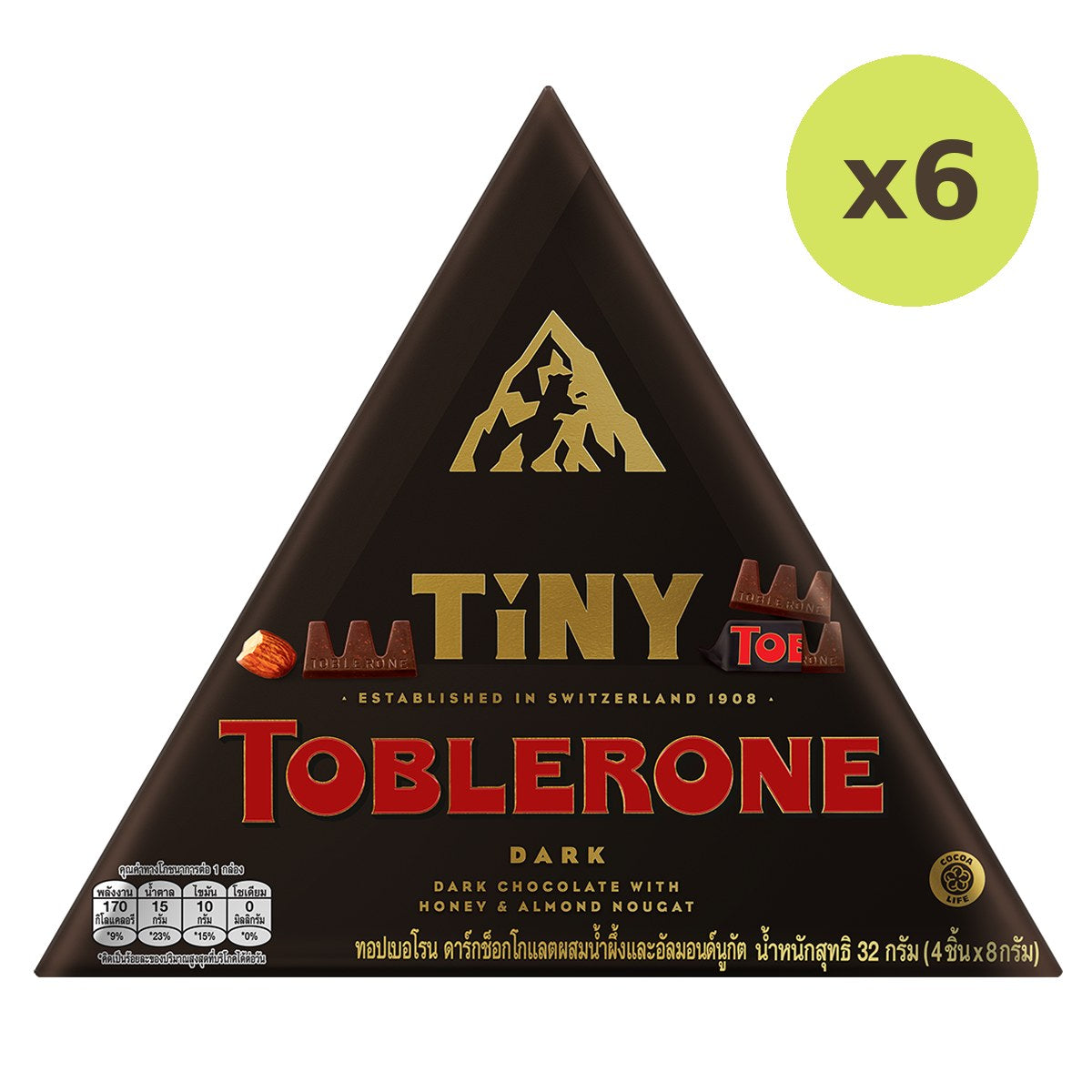 Toblerone Tiny Dark Chocolate With Honey & Almond Nougats - image 5