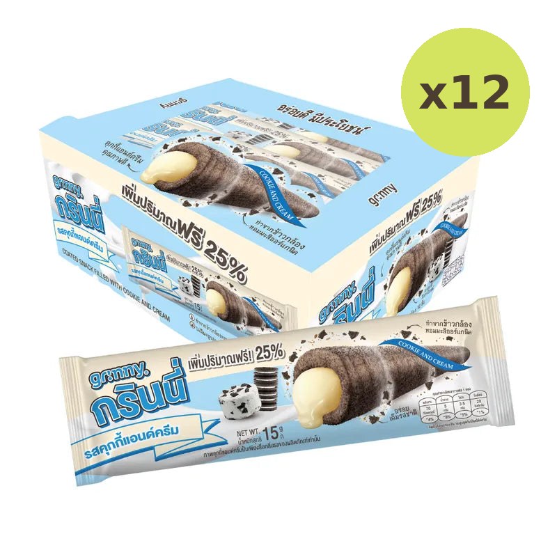 Grinny Cookie And Cream Coated Snack Filled 15g - image 5