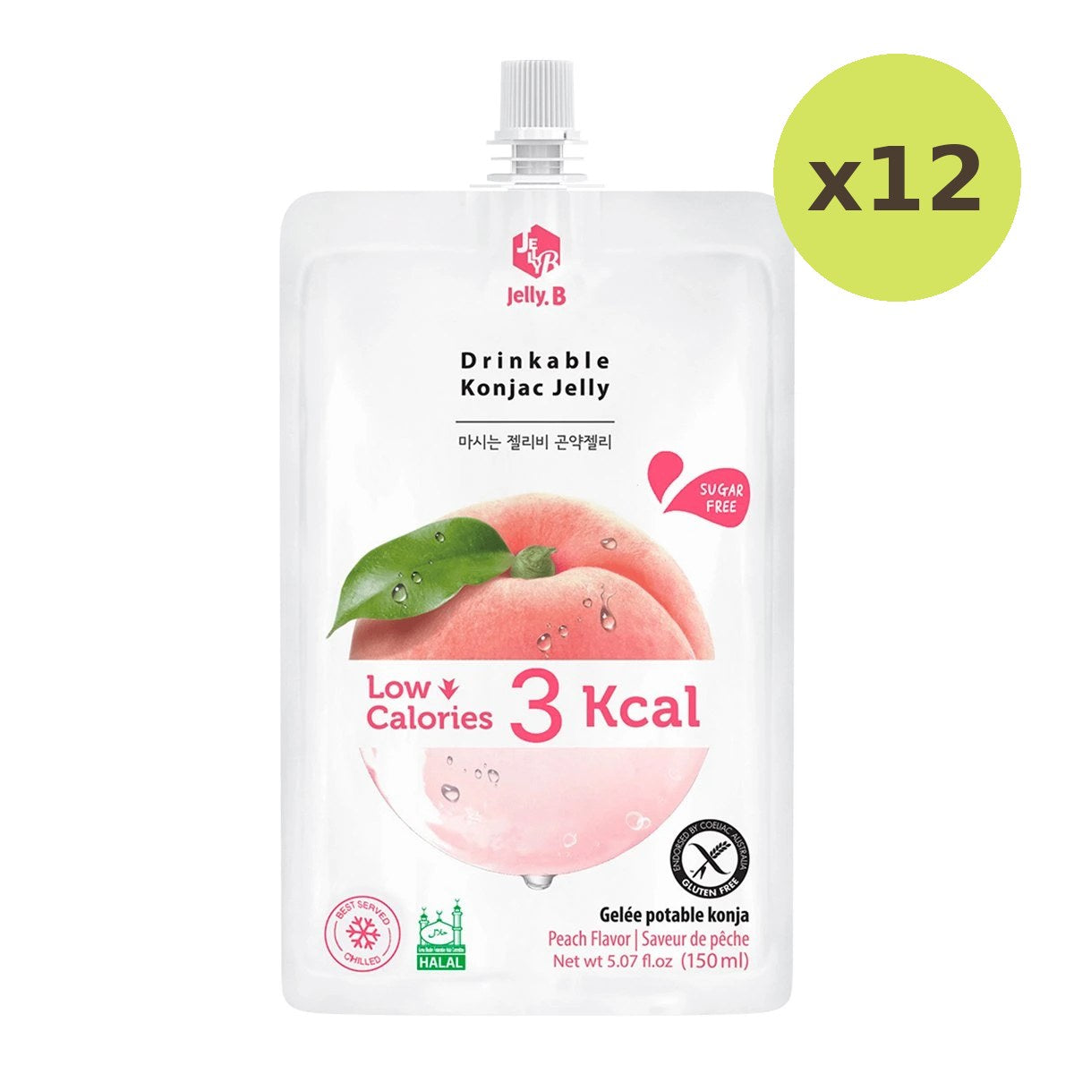 Jelly B Peach Drinkable Konjac Jelly - image 3