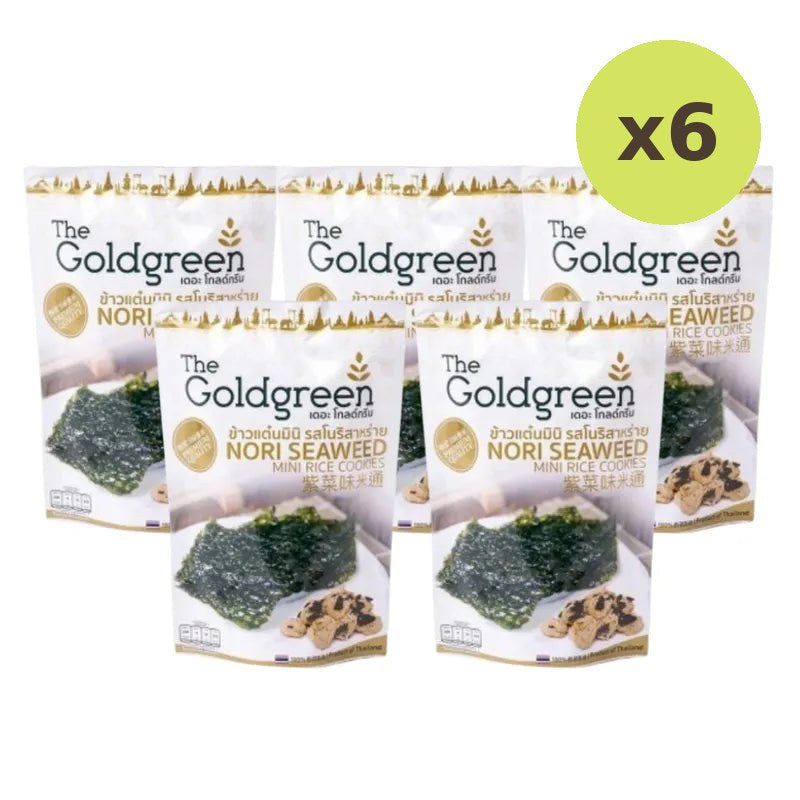 The Goldgreen Mini Rice Cookies Nori Seaweed 40g - image 4