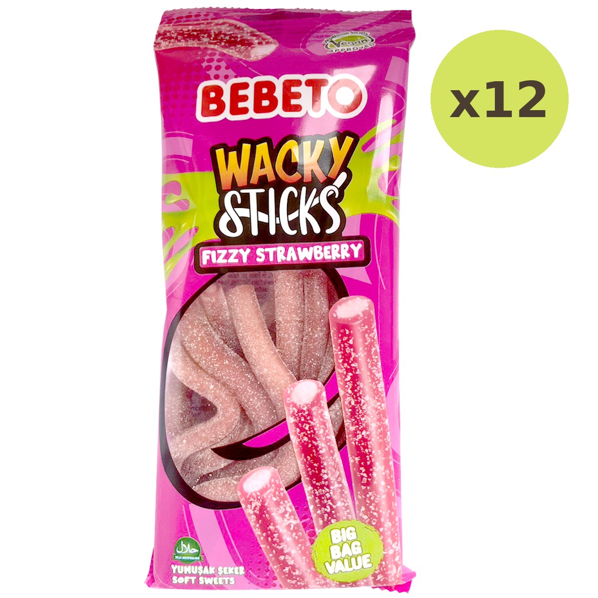 Bebeto Fizzy Strawberry Wacky Stick - image 6