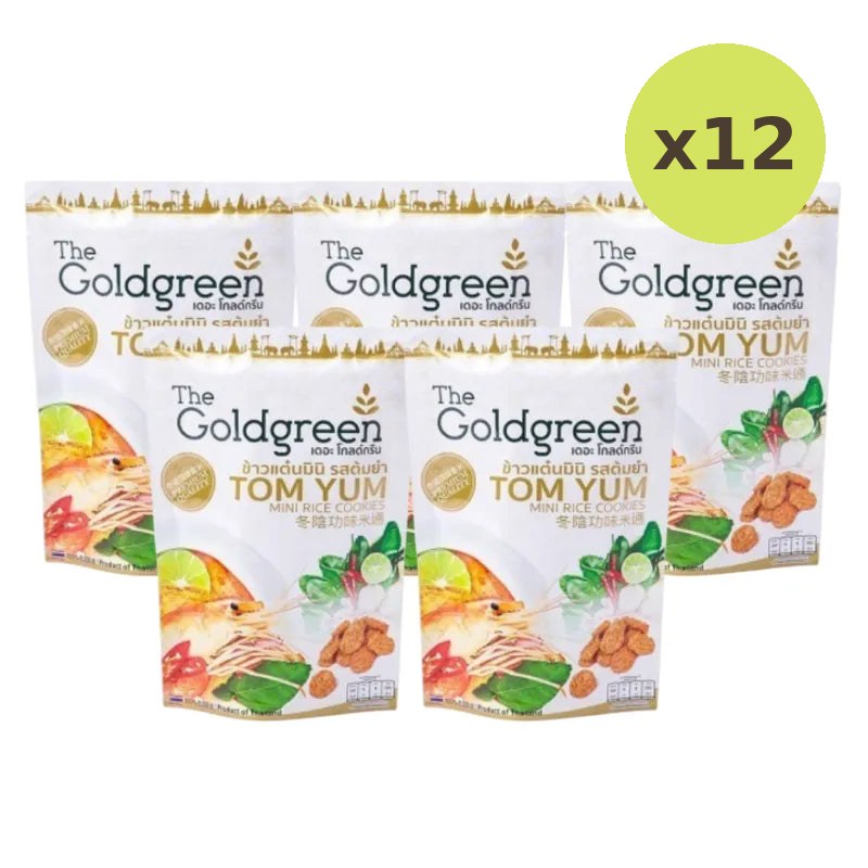 The Goldgreen Tom Yum Flavored Mini Rice Cookies 40g - image 5