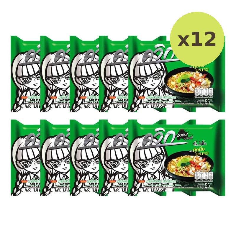 Waiwai Quick Instant Noodles Steamed Shrimp With Lime Flavor 55g - image 5