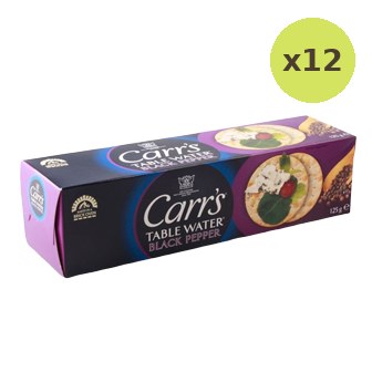 Carr's Table Water Crackers Black Pepper - image 3
