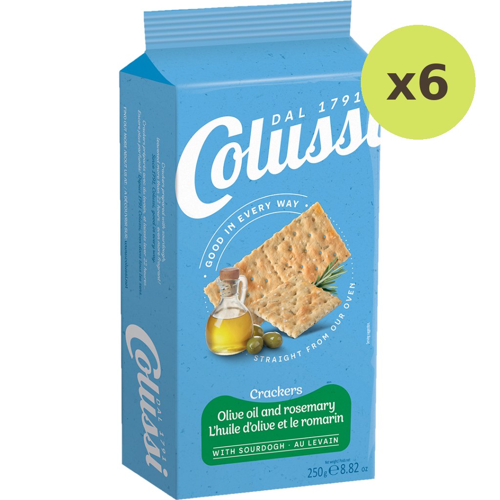 Pan Colussi Olive Oil & Rosemary Crackers - image 2