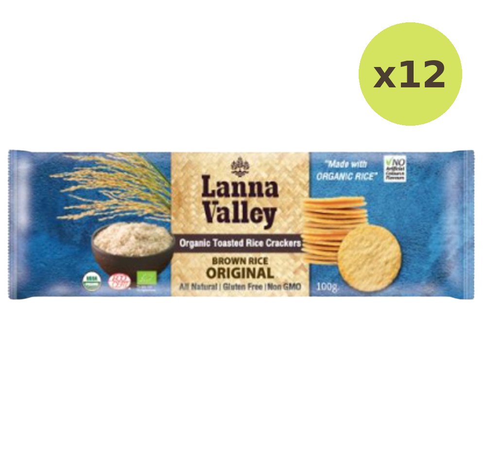 Lanna Valley Organic Rice Crackers Original - image 3