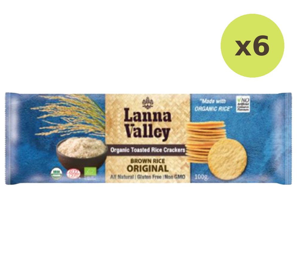 Lanna Valley Organic Rice Crackers Original - image 2