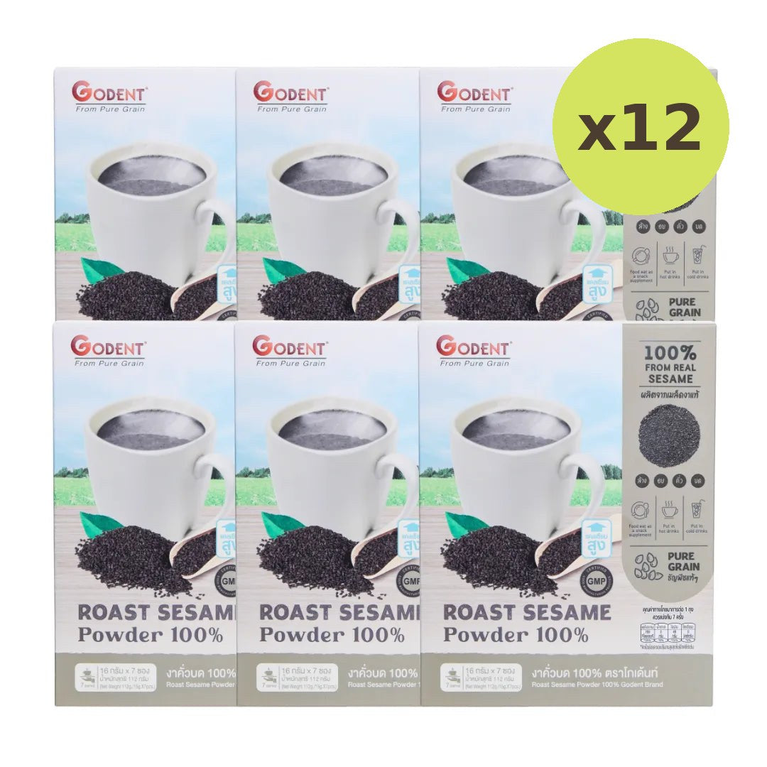Godent Golden 100% Ground Roasted Black Sesame Box 112g - image 6