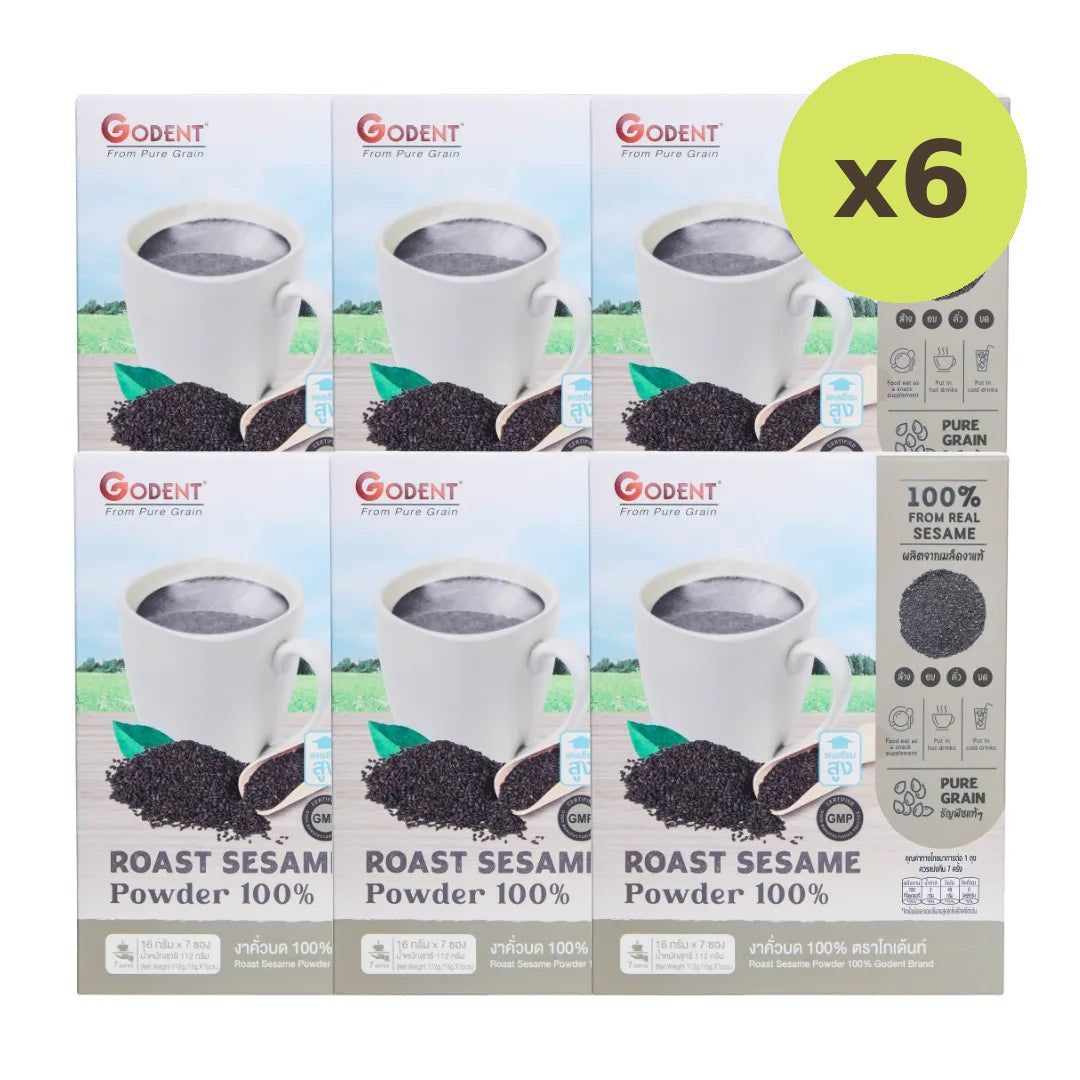 Godent Golden 100% Ground Roasted Black Sesame Box 112g - image 5