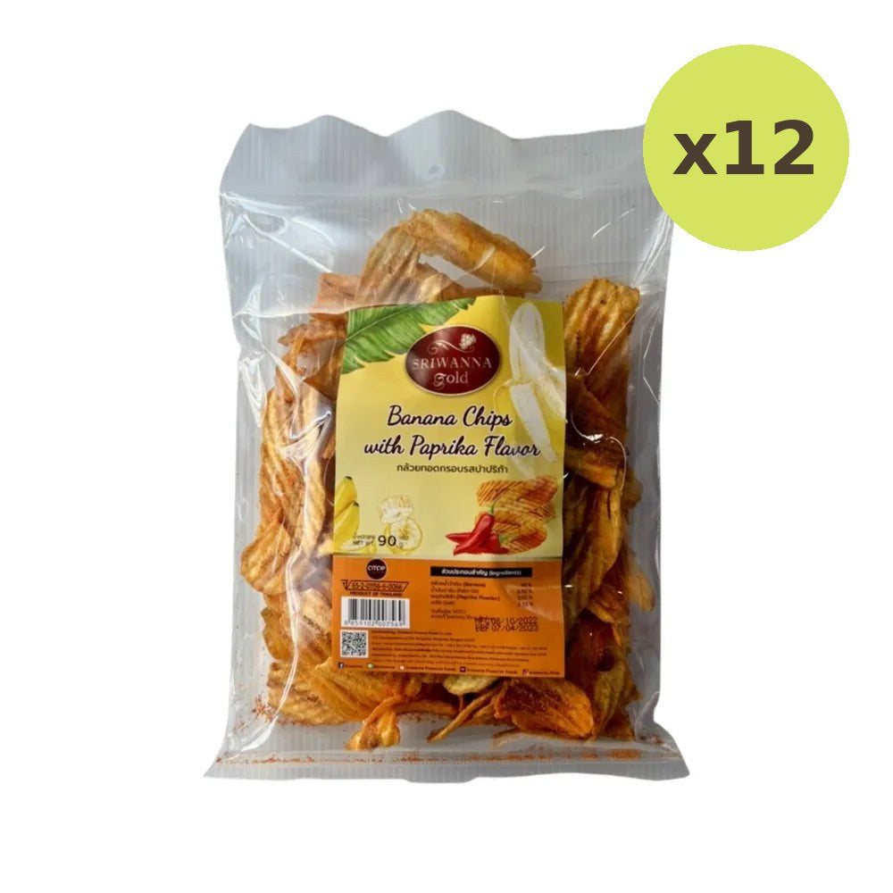 Sriwanna Gold Banana Chips With Paprika Flavar 90g - image 5