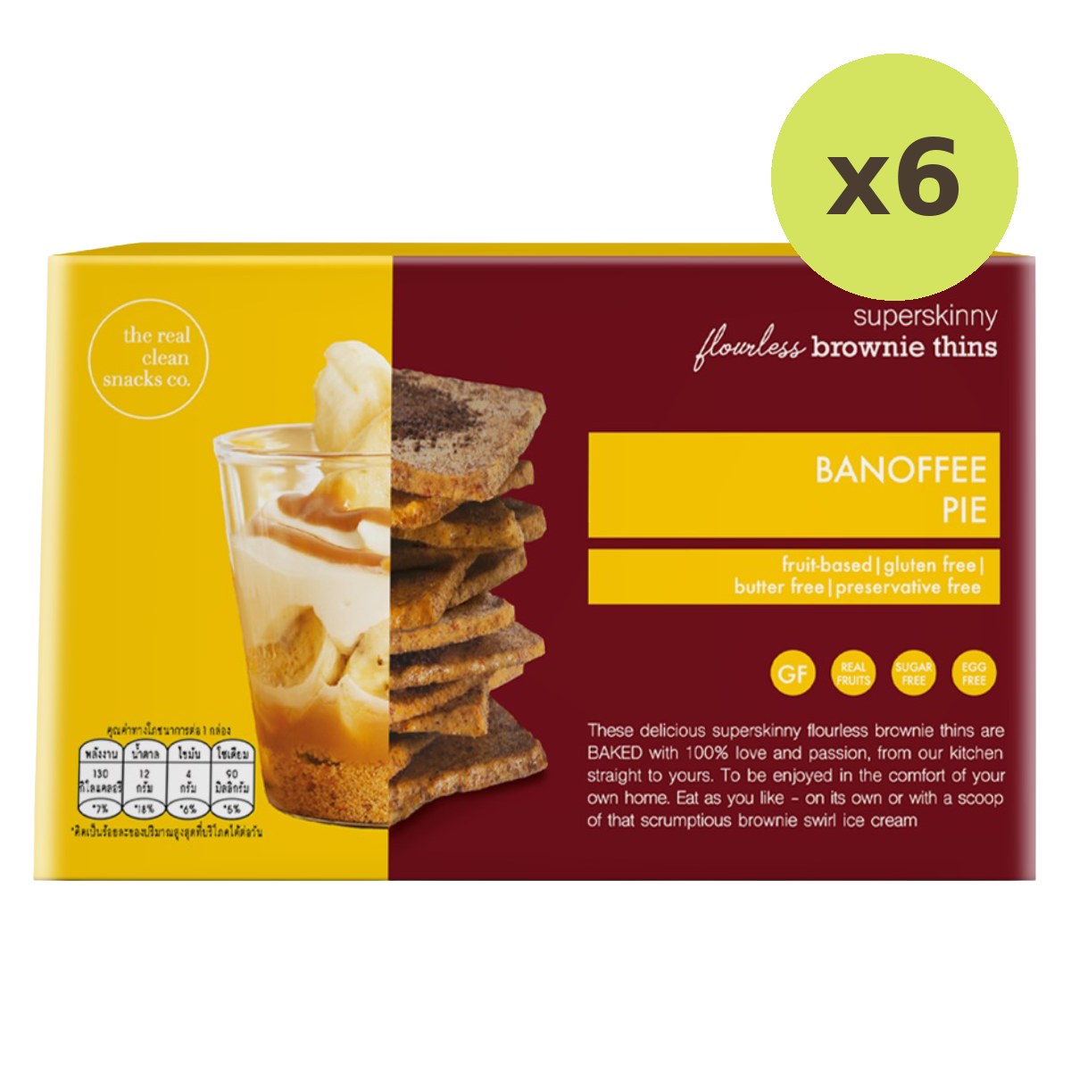 The Real Clean Snacks Co Brownie Thins Banoffee Pie - image 2