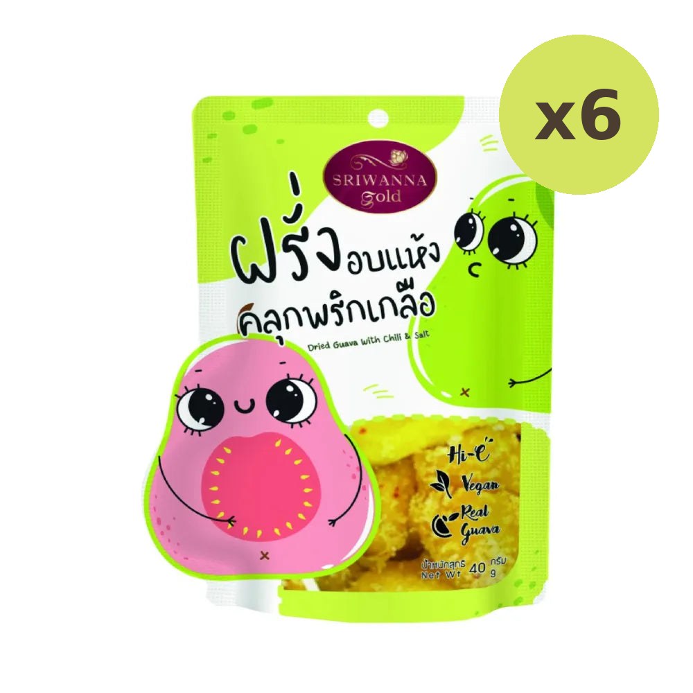 Sriwanna Gold Dried Guava With Chili & Salt 40g - image 4