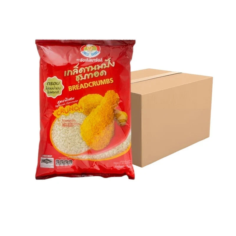Unclebarns premium fried bread crumbs in a 1000g package, dry grocery product for cooking and breading.
