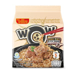 WAIWAI Waiwai Wow Pork Ribs Black Pepper dry grocery product with seasoned, cooked pork ribs in black pepper sauce
