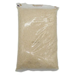 Benjarong Jasmine Rice 100% dry grocery, 5kg bag displaying white jasmine rice grains in a clear package.