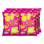 Tasto Crispy Potato Chips Salt and Sour flavor in 42g pack, stacked in a box, ideal for dry grocery snack selection