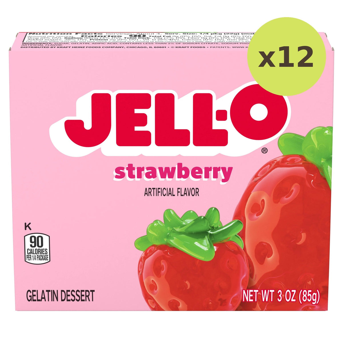 Jell-O Gelatin Dessert Mix Strawberry Flavored - image 6
