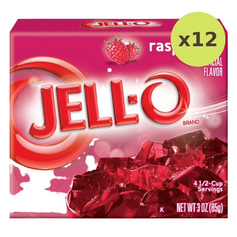 Jell-O Gelatin Dessert Mix Raspberry Flavored - image 3