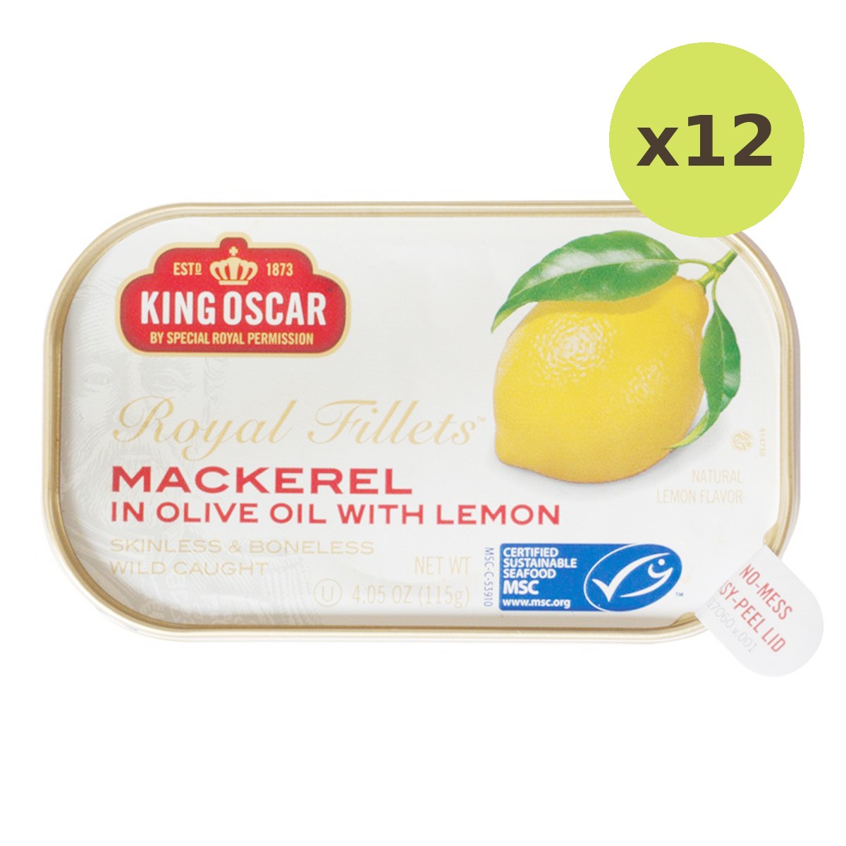 King Oscar Mackerel In Olive Oil Lemon - image 3