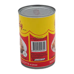 Canned Goody Asparagus Clams in brine, 400g jar, showing fresh-looking clams and asparagus in a clear can for dry grocery.