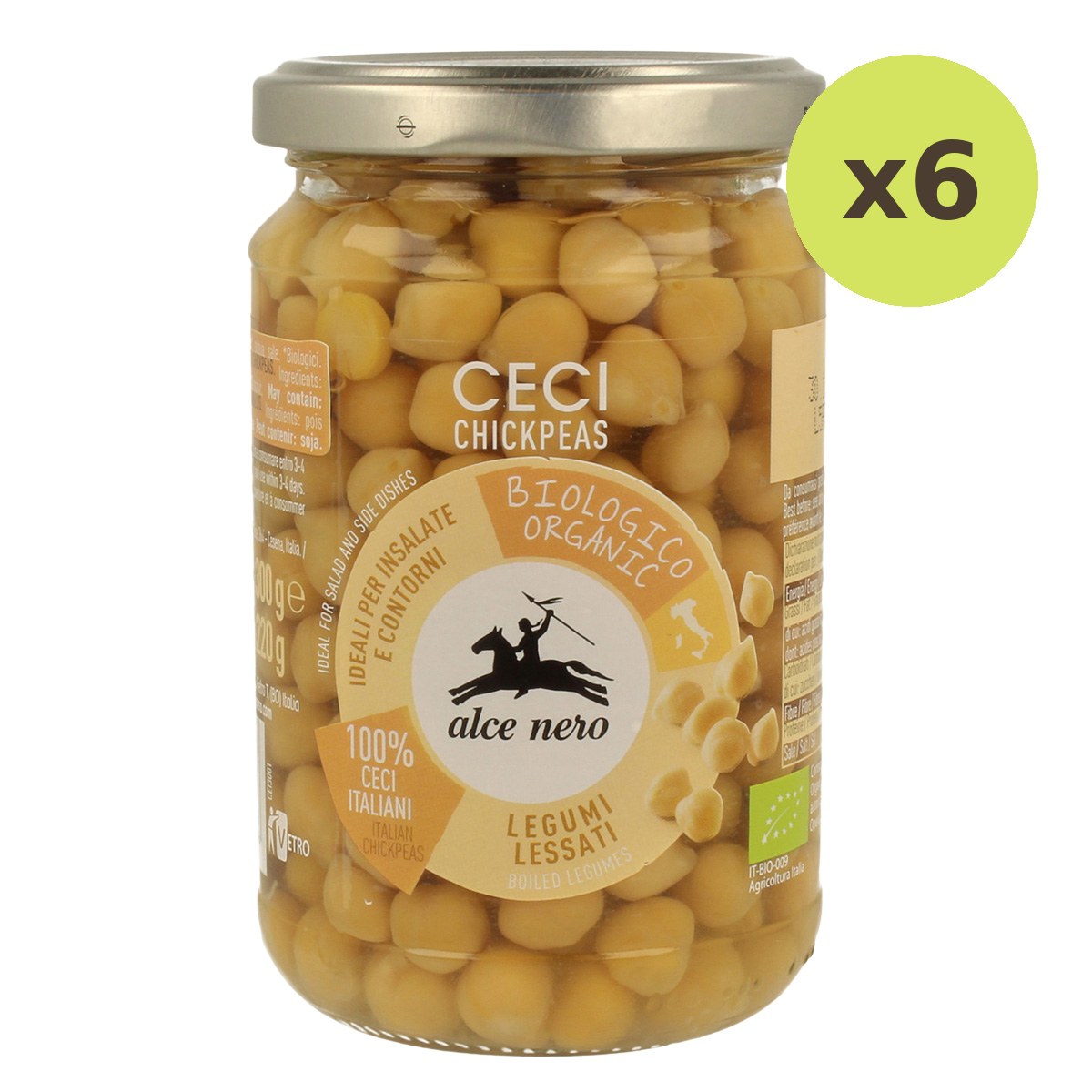 Alce Nero Organic Boiled Chickpeas - image 2