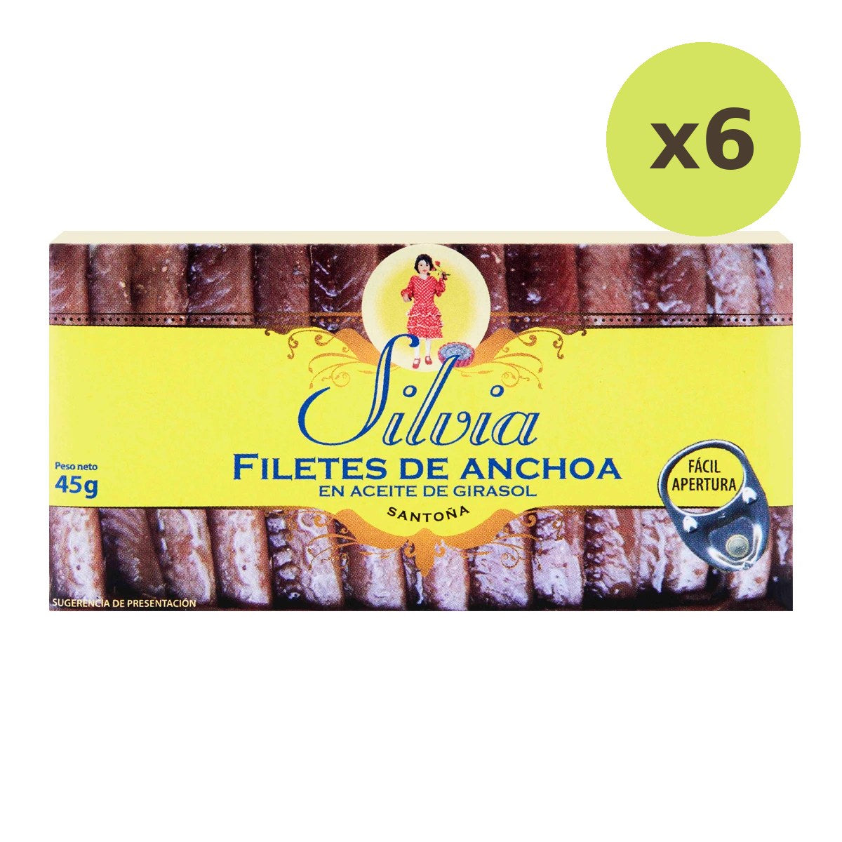Silvia Anchovy Fillets In Sunflower Oil - image 2