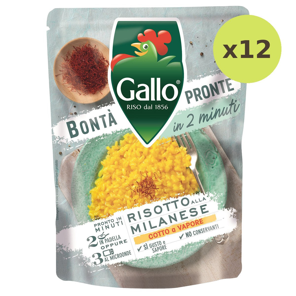 Riso Gallo Risotto Pronto Milanese Saffron - image 3