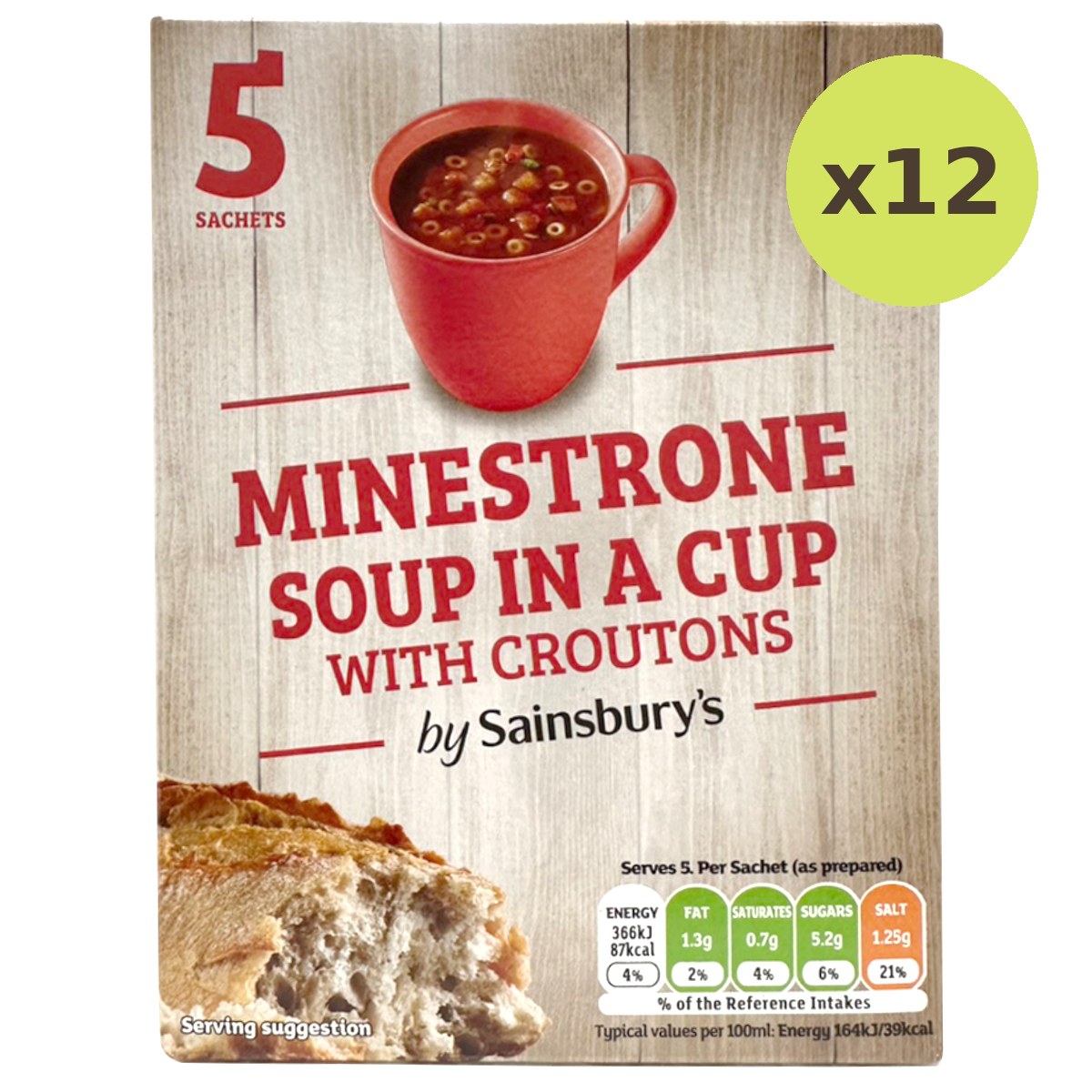Sainsbury's Minestrone Soup In A Cup With Croutons - image 6
