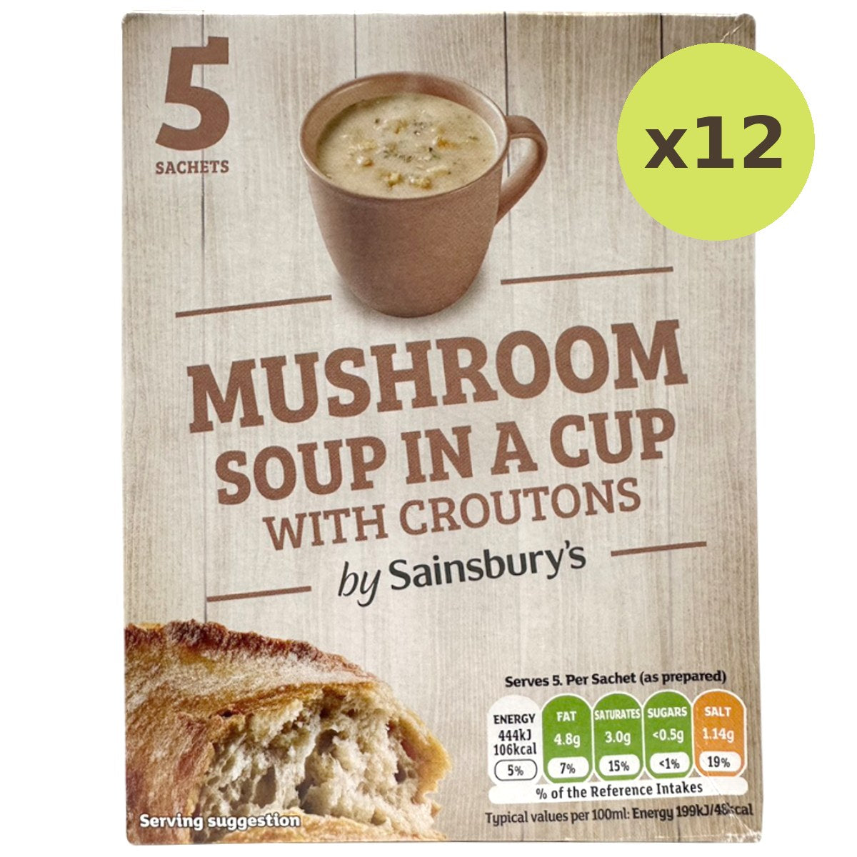 Sainsbury's Mushroom Soup In A Cup With Croutons - image 6