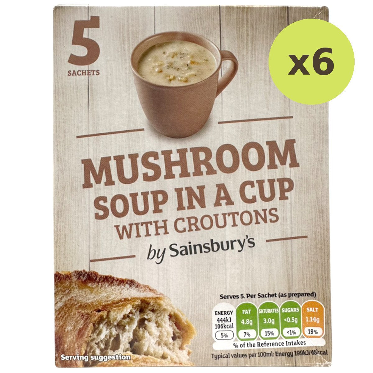 Sainsbury's Mushroom Soup In A Cup With Croutons - image 5