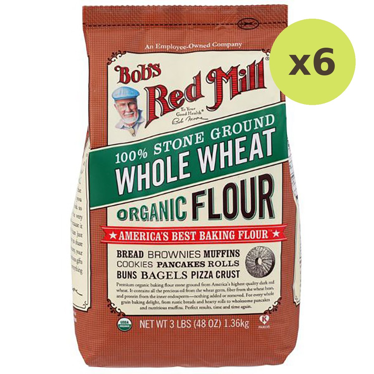 Bob's Red Mill Organic Wholewheat Flour - image 2