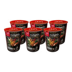 Kindee Pad Thai Cup 58g, dry grocery product showing a packed cup of Thai noodle dish with chopsticks and fresh ingredients.