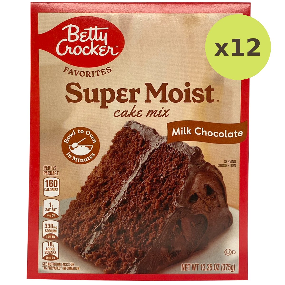 Betty Crocker Super Moist Chocolate Cake Mix Milk - image 5