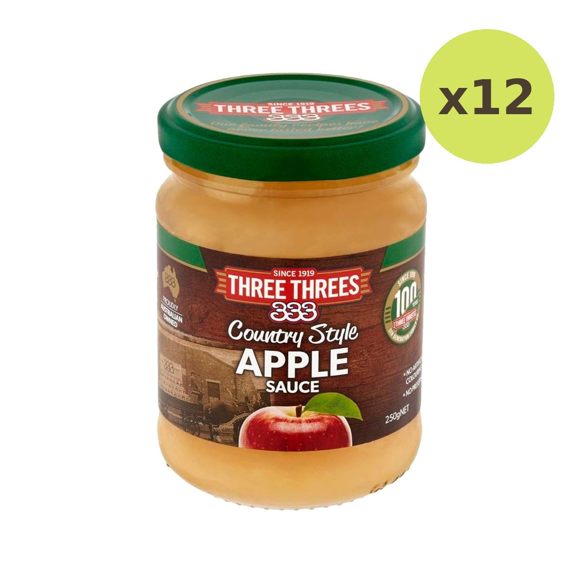 Three Threes Country Style Apple Sauce - image 3
