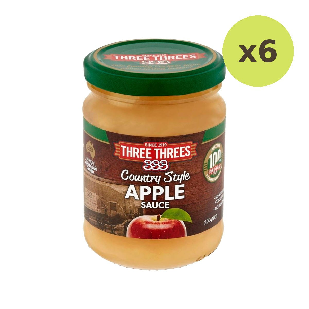 Three Threes Country Style Apple Sauce - image 2