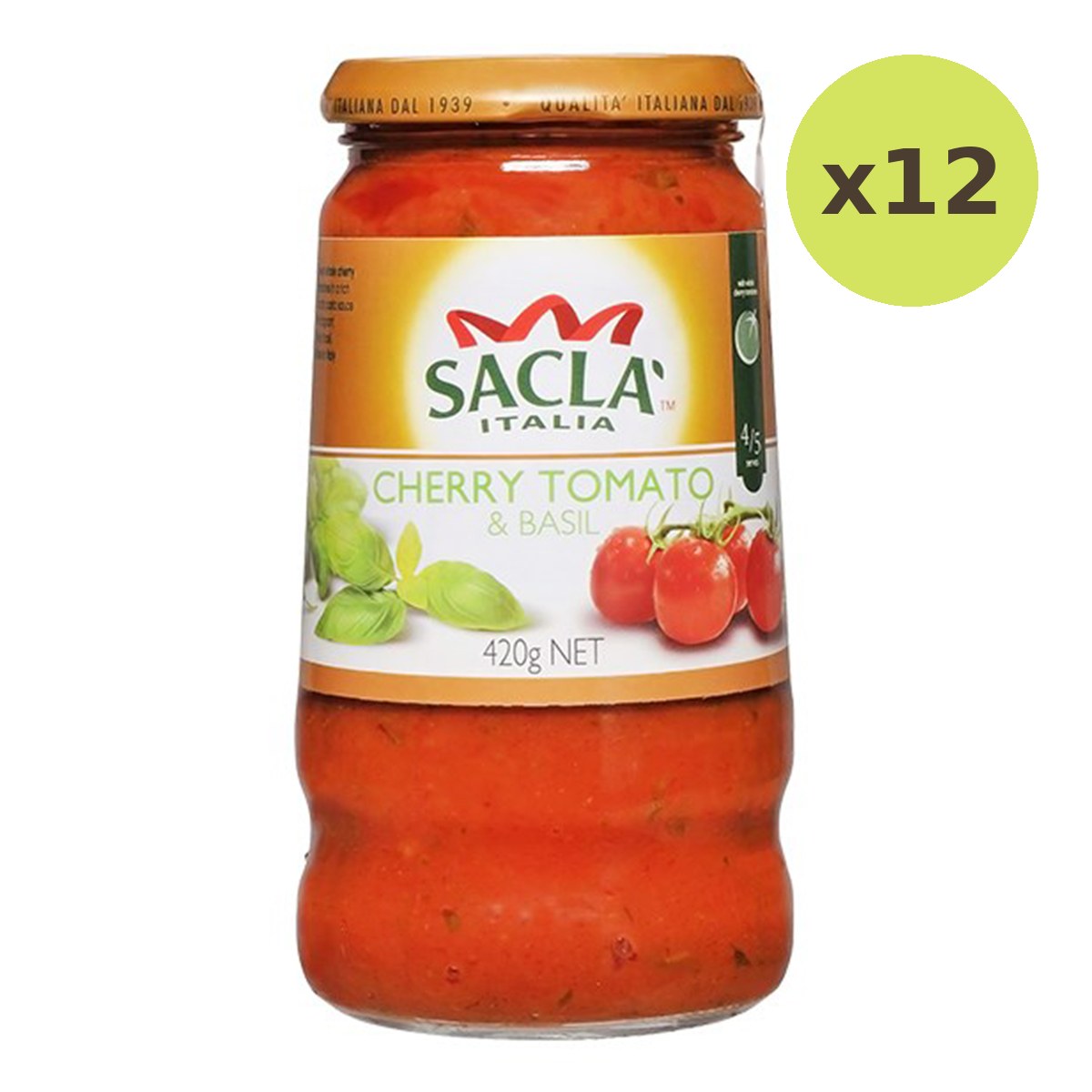 Sacla Cherry Tomato & Basil Sauce - image 3
