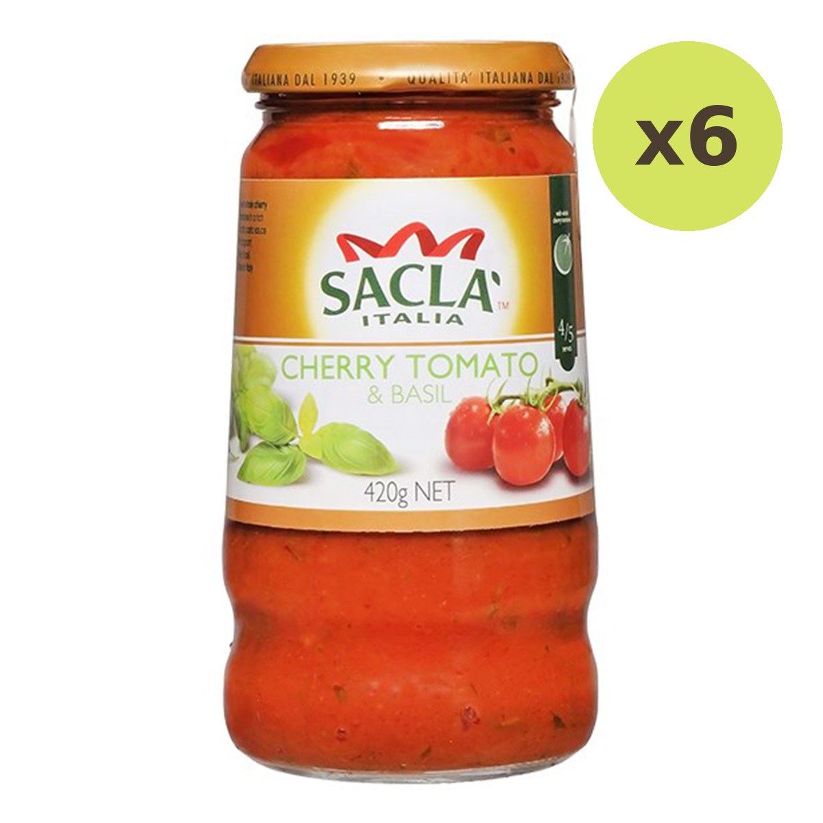 Sacla Cherry Tomato & Basil Sauce - image 2