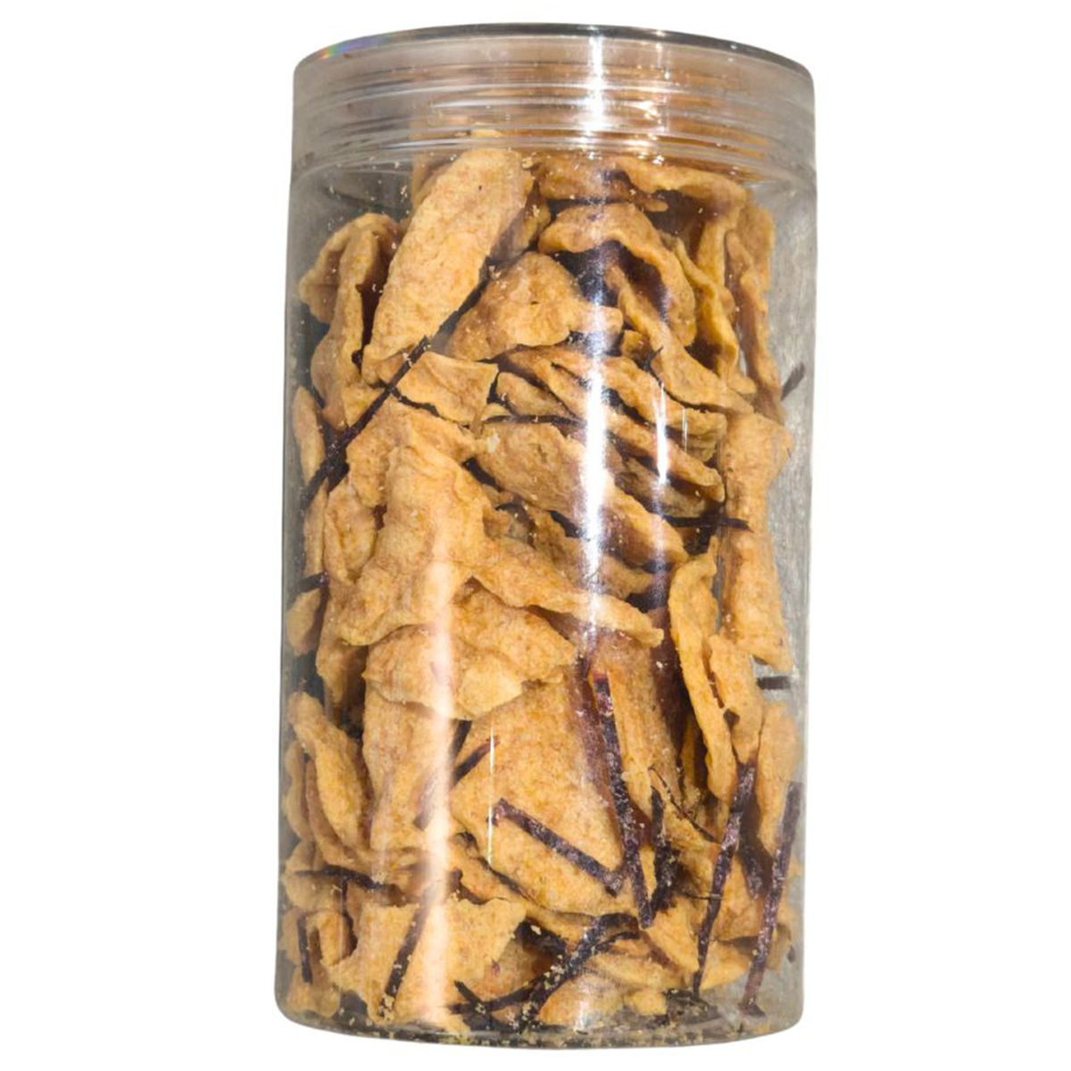 Pala Crispy Fish Biscuit with Midori Nori Seaweed, a crunchy confectionery snack featuring seaweed flavor.