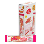 Alfle TWO Tone Milk and Strawberry dry grocery snack pack, 15g x 12, featuring milk and strawberry-flavored treats in colorful packaging.