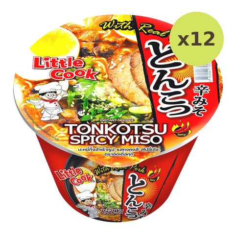 Little Cook Instant Noodle Tonkotsu Spice Miso - image 3