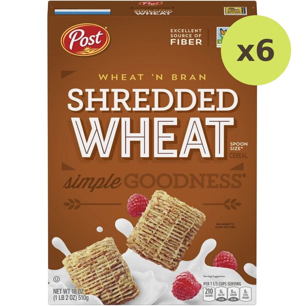 Post Shredded Wheat Wheat 'N Bran Cereal - image 2