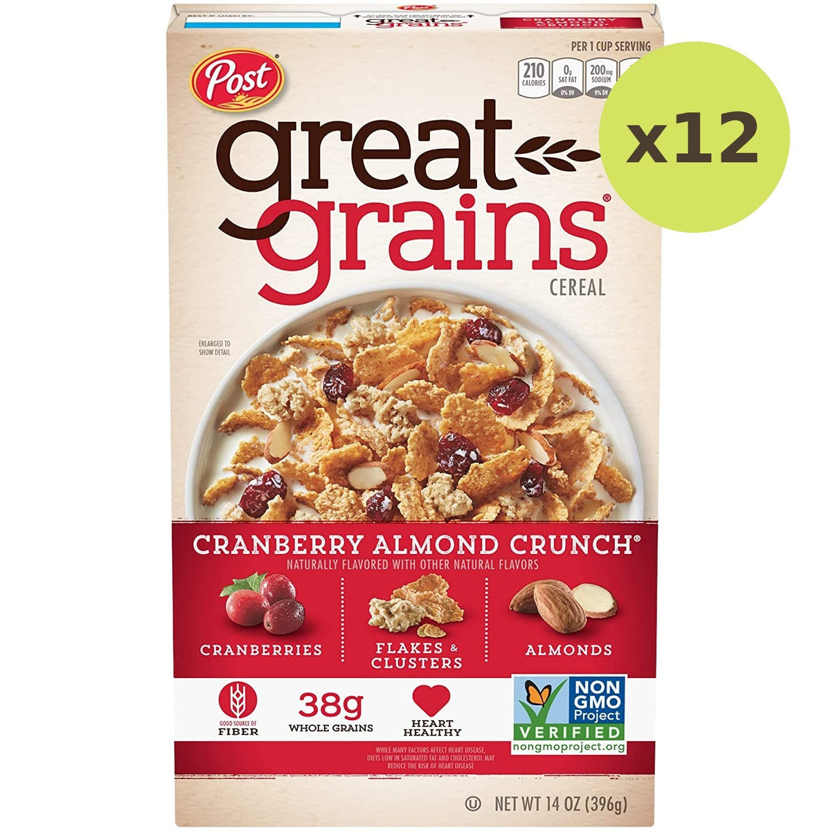 Post Great Grains Cranberry Almond Crunch Cereal - image 3