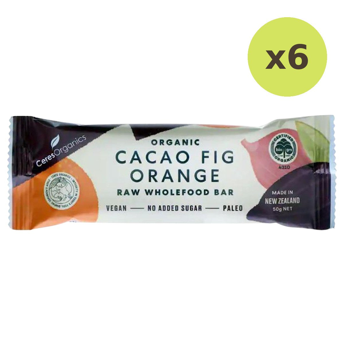 Ceres Organic Cacao Fig Orange Bar - image 2