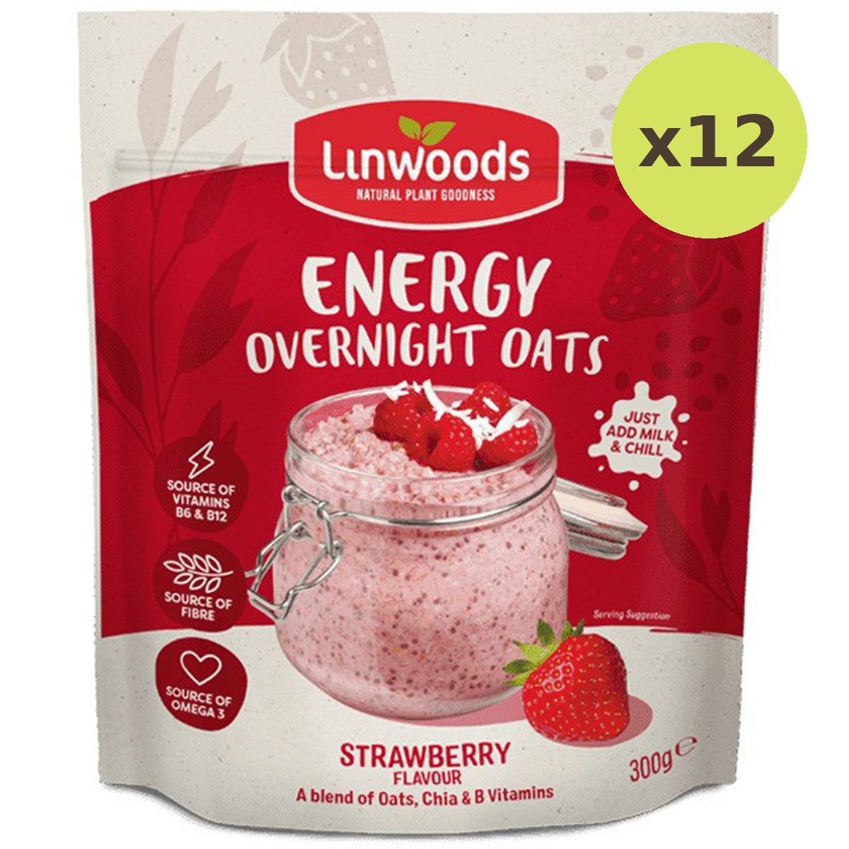 Linwoods Strawberry Energy Overnight Oats - image 6