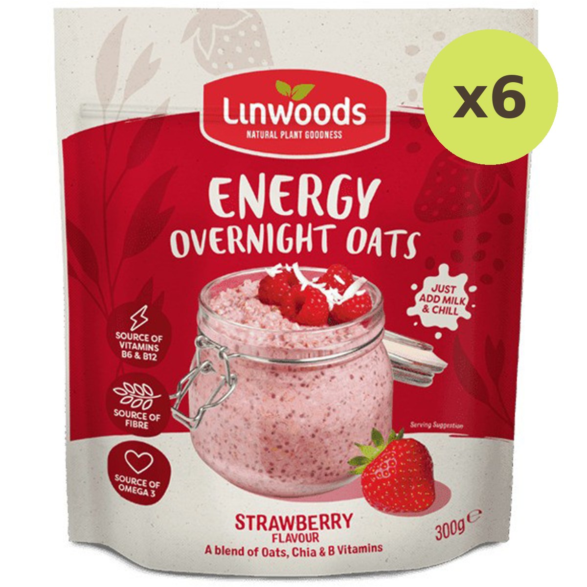 Linwoods Strawberry Energy Overnight Oats - image 5