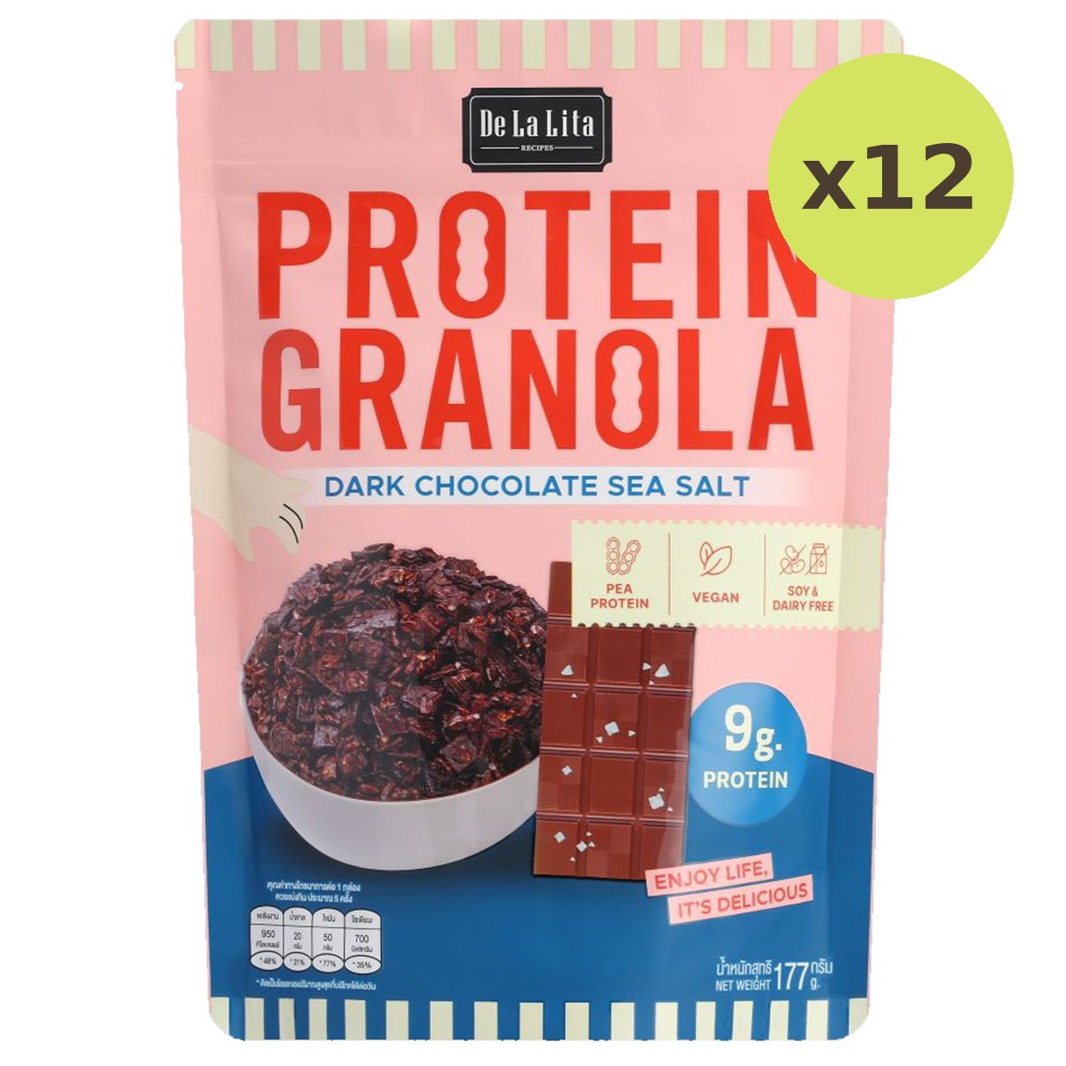 Delalita Protein Granola Dark Choc - image 4
